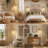 63" Boho Rattan Arched/Arc Floor Lamp With Dimmable LED Bulb,Modern Farmhouse Standing Light For Living Room,Bedroom(Bulb Included)