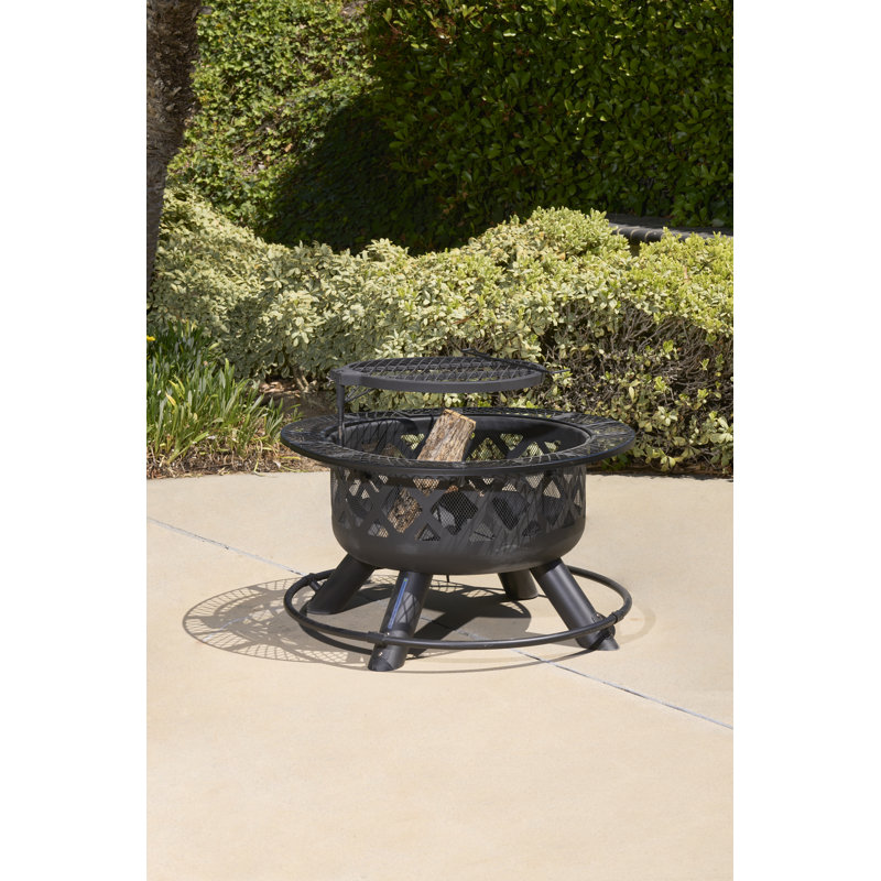 Round Steel Wood Burning Smokeless Fire Pit