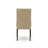 5 Piece Modern Dining Table Set Includes a Rectangle Wooden Table and 4 Brown Linen Fabric Upholstered Parson Chairs, 36x60 Inch, Cappuccino-1367329166-1367329161-1418154994