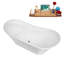 Baignoire autoportante 67 "avec drain interne Streamline-101698037