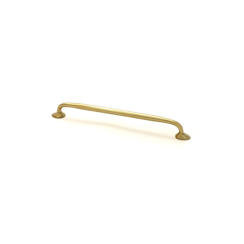 Moore Handle Pull, Polished Brass, 8.8"