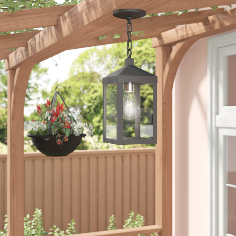 Inniss Outdoor Hanging Lantern, Scandinavian Gray