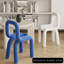 Ensemble de chaises à dossier moderne bleu uni (ensemble de 2)-1979974895