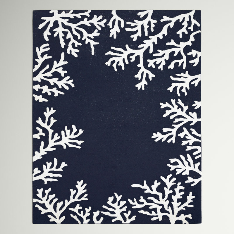 Tapis touffeté à la main à motif floral Bellavia, Rectangle 5 pi x 7 pi 6 po