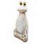Figurine de grenouille abstraite décorative avec des accents stylisés