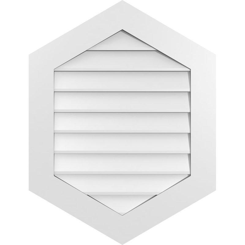 Ventilé vertical à pignon vertical 7/12 po, H 1 po x l 26 po x L 34 po