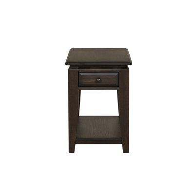 Traditional Chairside Table W/ Storage