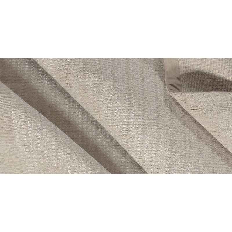 Handmade Linen and Silk Striped Area Rug, Rectangle 6' x 9'