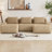 114" Flannel U-Shaped Modular Sectional With Movable Ottomans-1711049551-1704050400