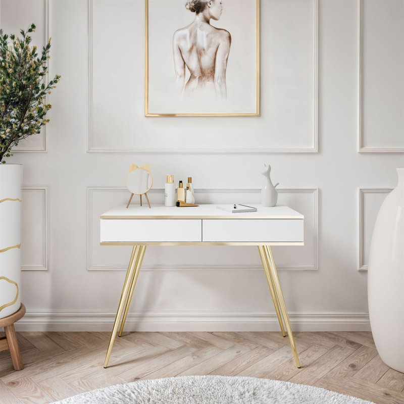 102cm Console Table, White