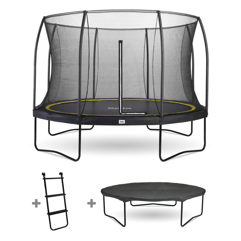 Salta Comfort Edition 366cm - Black - Including Ladder & Weather cover