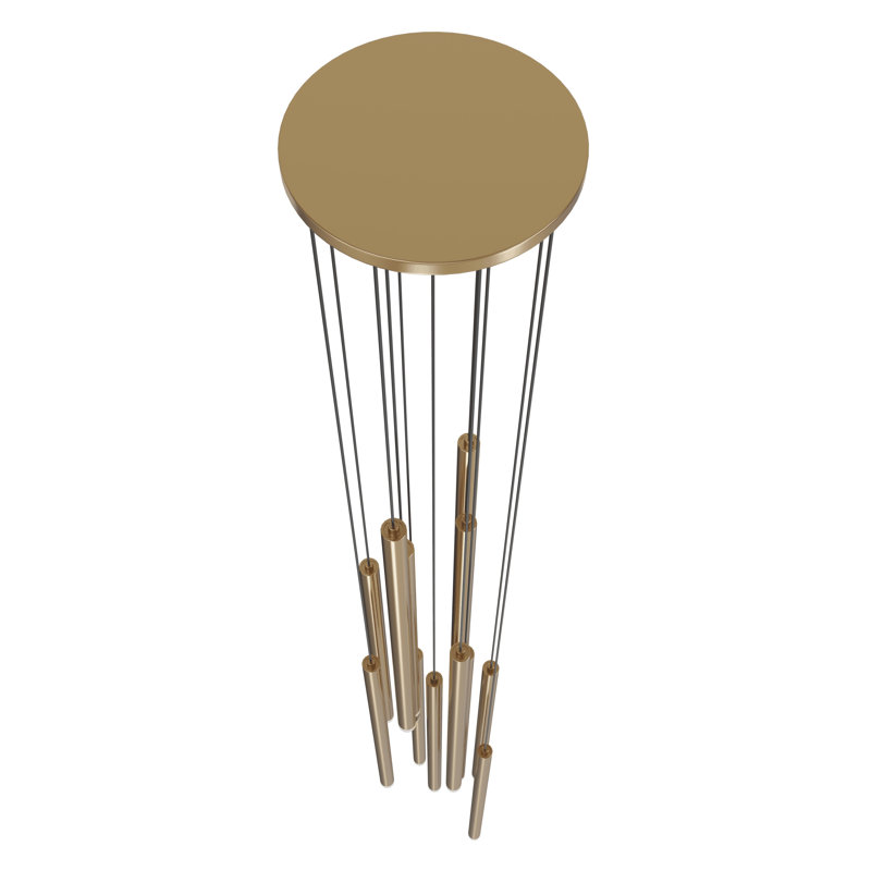 Statesboro 13 - Light LED Pendant, Antique Brass