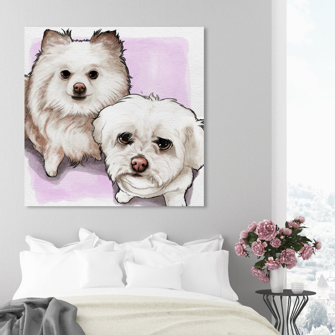 'Precious Couple Custom' Painting on Wrapped Canvas