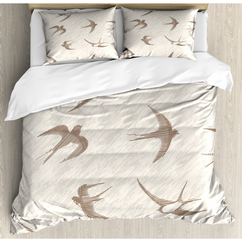 Coastal Polyester Duvet Cover, Queen Duvet Cover + 2 Shams