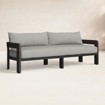 Lanny Victorine Outdoor Metal Sofa-96"-Alessi