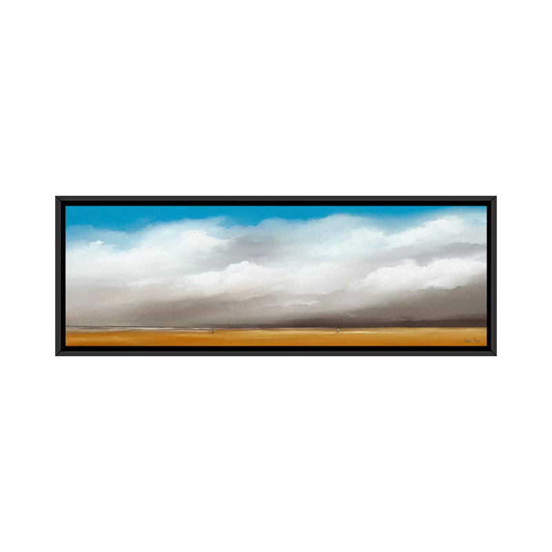 « clouds iii », impression sur toile, H 12 po x l 36 po x P 1,5 po, Cadre noir