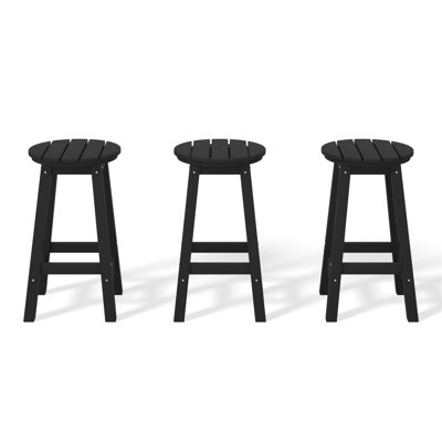 Tabouret de comptoir rond 24 po Laguna (ensemble de 3)