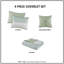 Ensemble de courtepointe double / grand 4 pièces avec coussin décoratif-121790694-121790690