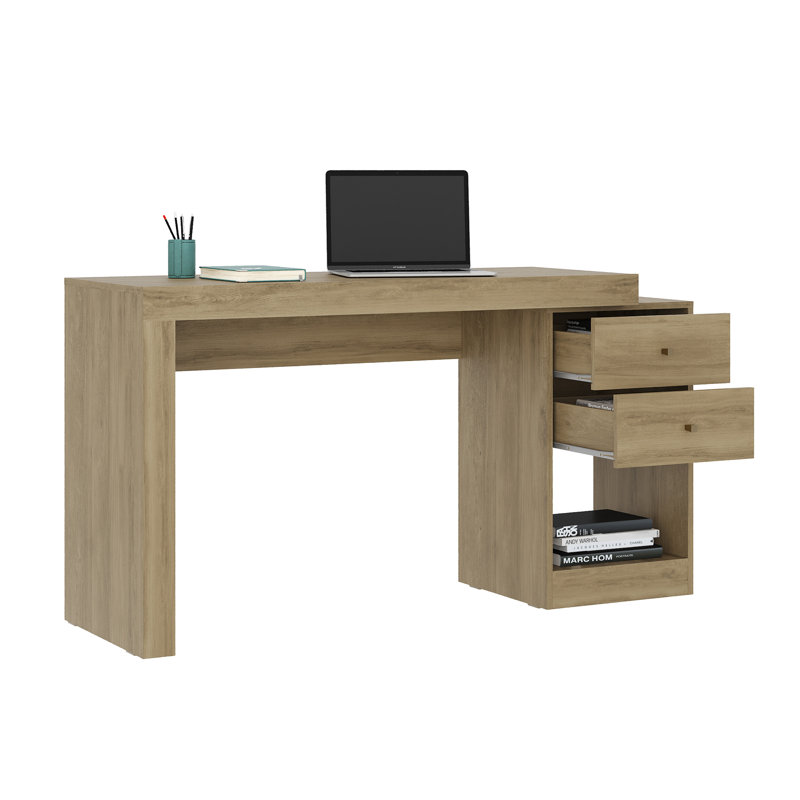 Bureau extensible Techni Mobile, pin, Marron clair