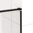 56-60" W X 72" H Semi-Frameless Sliding Shower Door, 5/16"(8Mm) Clear SCGG Tempered Glass, Matte Black Finish, Cut Adjustable Width 4"