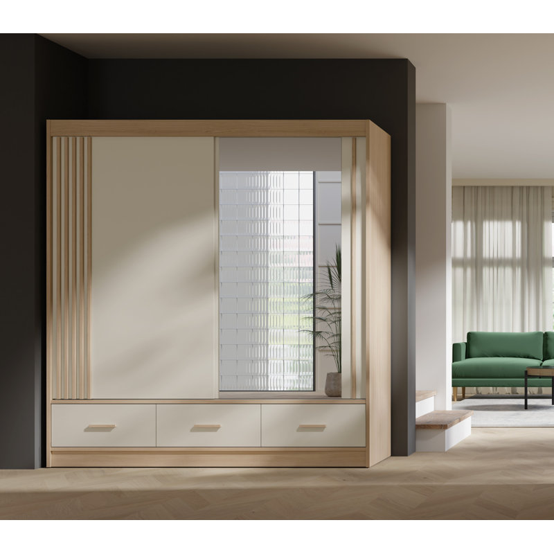 Manufactured Wood Wardrobe, White
