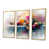 Toile avec cadre flottant or