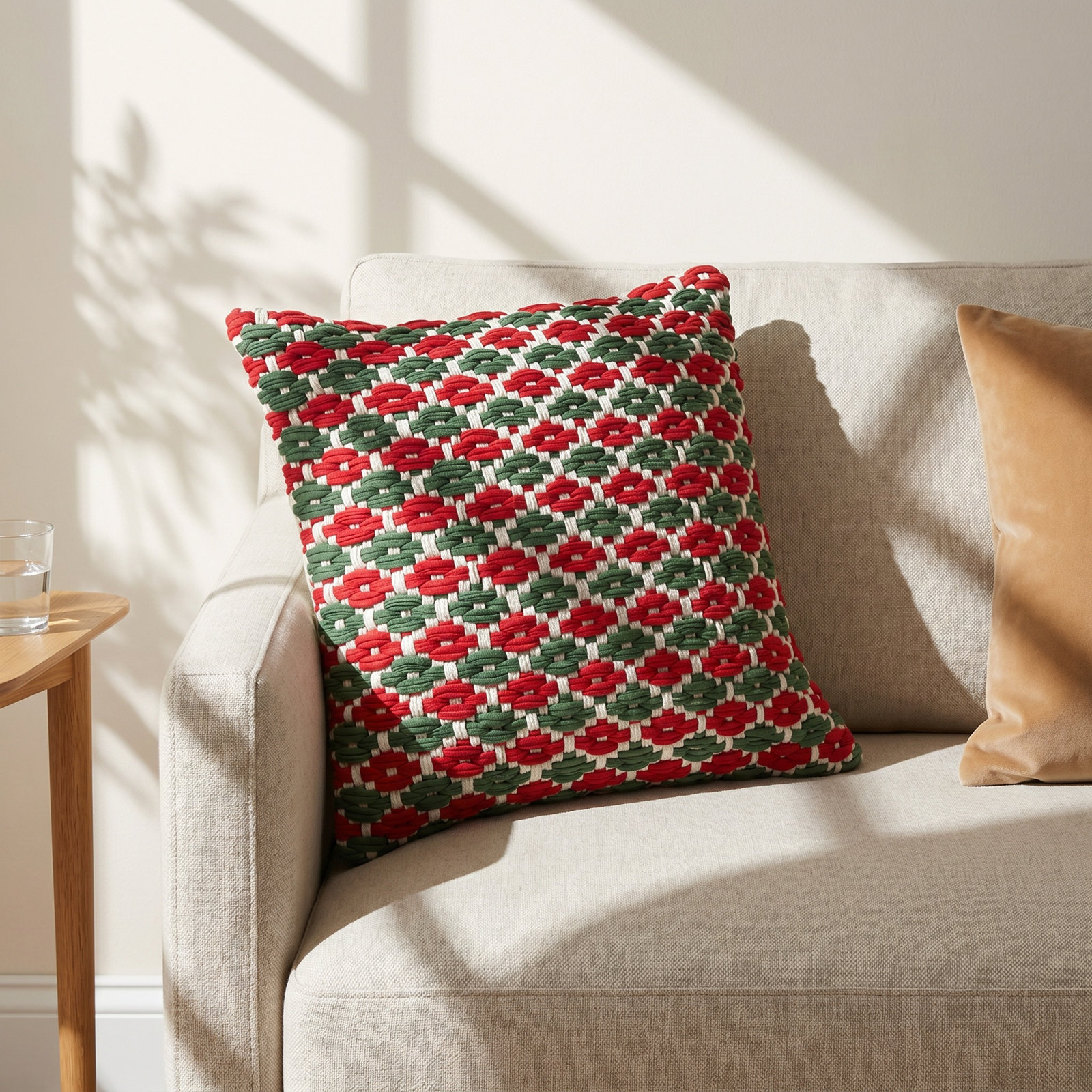 20" x 20" Cotton Throw Pillow