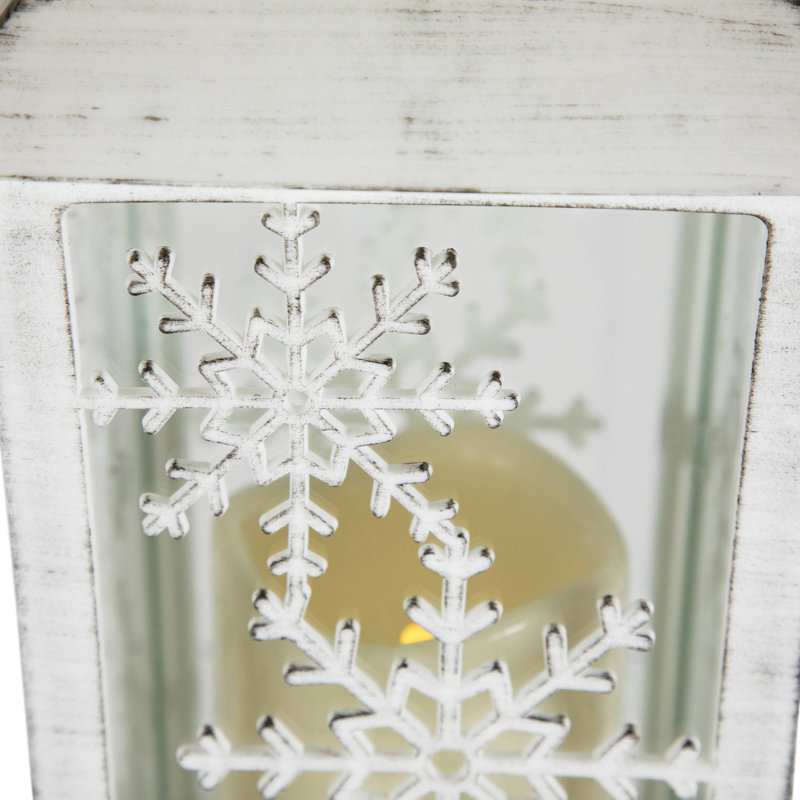 Lantern Candle Holder, White