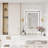 Dokes Super Bright Front & Back LED Lighted Anti-Fog Tempered Glass Bathroom/Vanity Mirror with ETL -1614704154