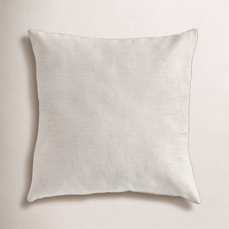 Coussin d'extérieur carré 20 po Sylvie, Gris clair