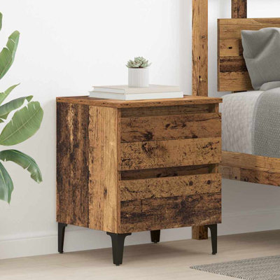 Bedside Cabinet 40 X 35 X 50 Cm Engineered Wood