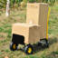 Chariot de 21 entrepôts - Chariot manuel avec double fonction. Capacité de 330 lb Corps en métal. Pour l'entrepôt, le jardin, la construction, utilisez des roues stables à 2 roues et 4 versions. Épicerie