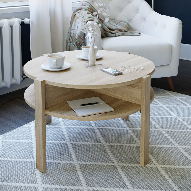 Tobago Coffee Table with Storage, Sonoma Oak
