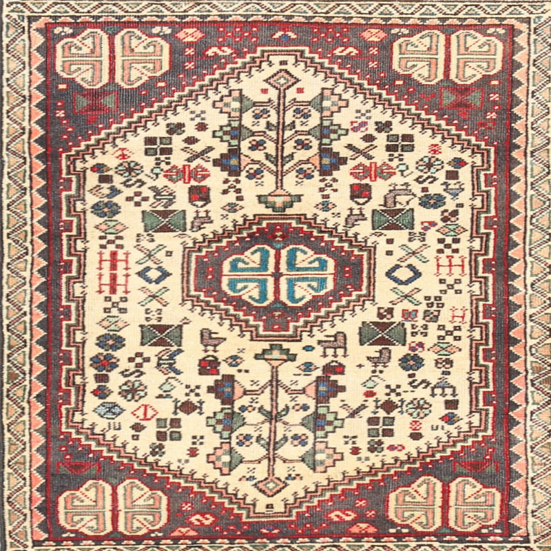 Southwestern Indoor Rug, Square 3'