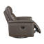 Mobilier de salon pivotant en cuir brun foncé Luxury Luxury