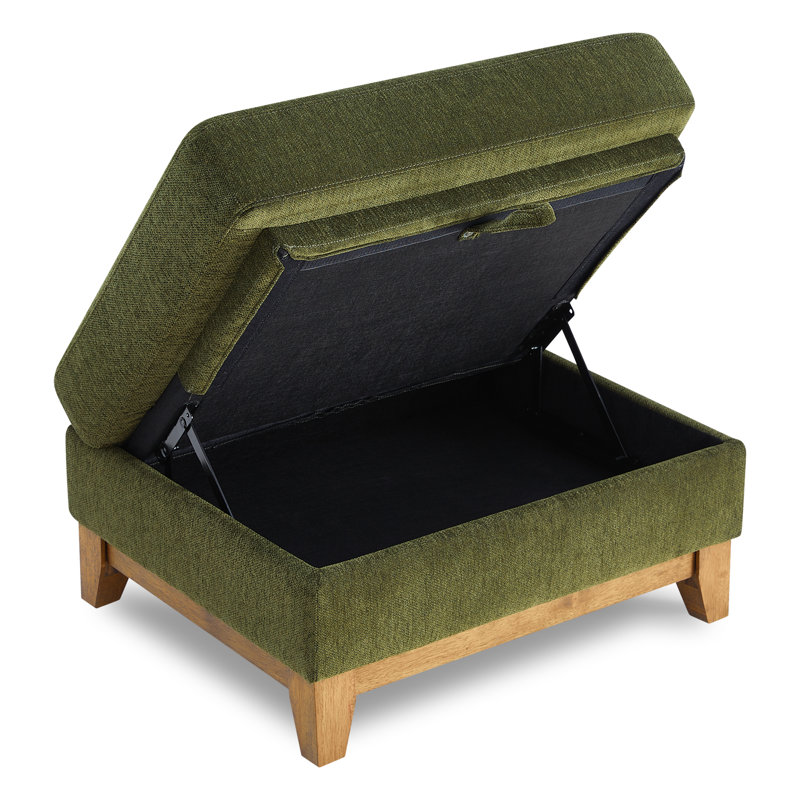 Repose-pieds avec rangement 30,71 po, Vert mousse