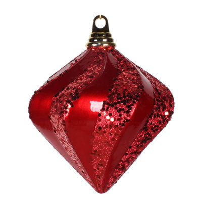 Candy Glitter Swirl Diamond Ornament