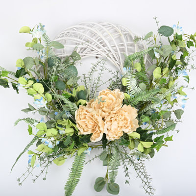 Delcastillo Eucalyptus Peony 26" Wreath