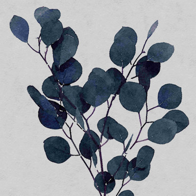 Eucalyptus Leaf Stem Botanical by Rachel Mallon - Wrapped Canvas Print