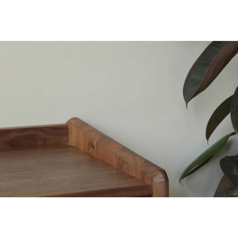 Armoire d'appoint intégrée à rangement simple, Walnut