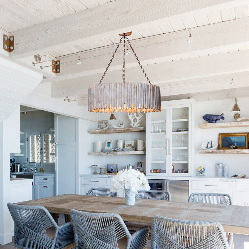 Rudy 3 - Light Unique / Statement Drum Chandelier