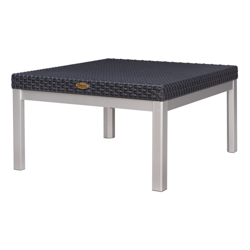 Raia Resin Outdoor Coffee Table, Black