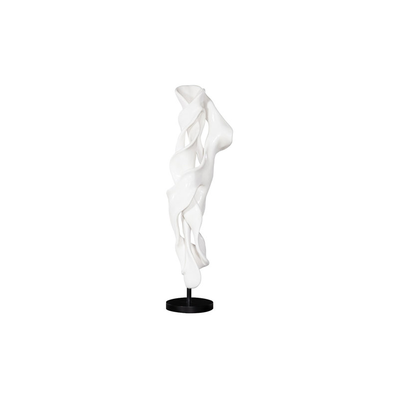 Cast Coupé Dancing Sculpture, Gel Coat White