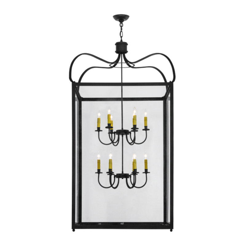 Solfrid 12 - Light Dimmable Square / Rectangle Chandelier, 63" H x 42.5" W x 42.5" D