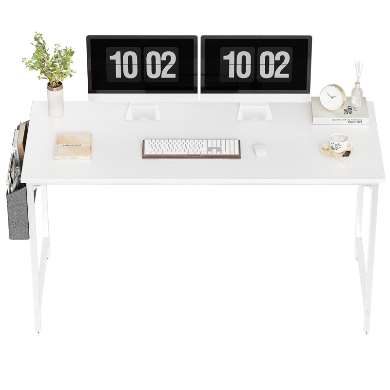Adlee Writing Desk, White, 75cm H x 140cm W x 60cm D