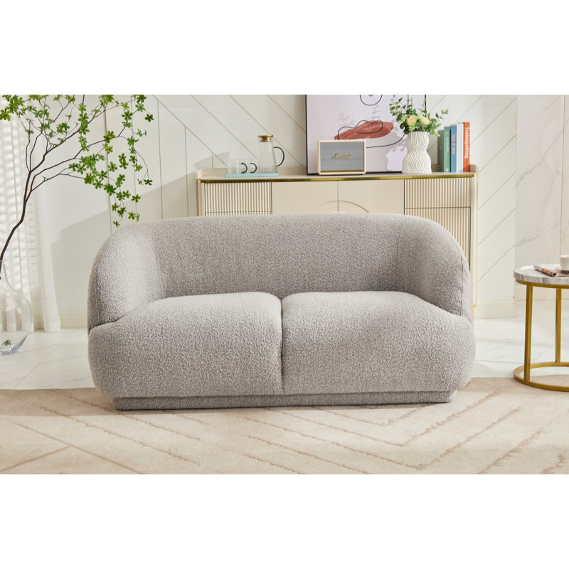 Aria Curved Boucle Sofa, 2