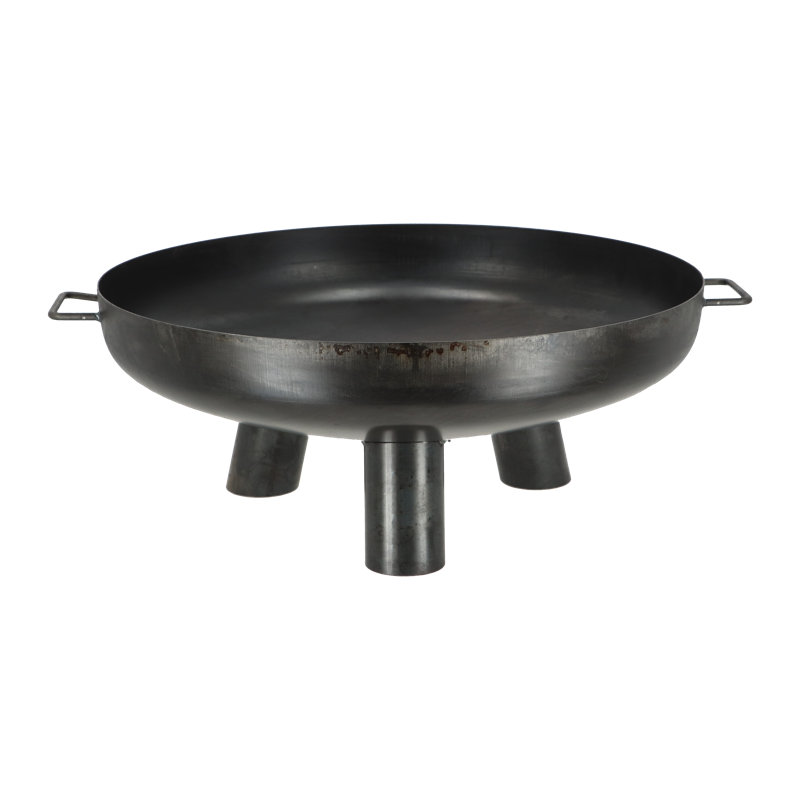 Foyer d'extérieur au bois en acier Hughey, H 9,44 po x l 26,65 po x p 23,62 po