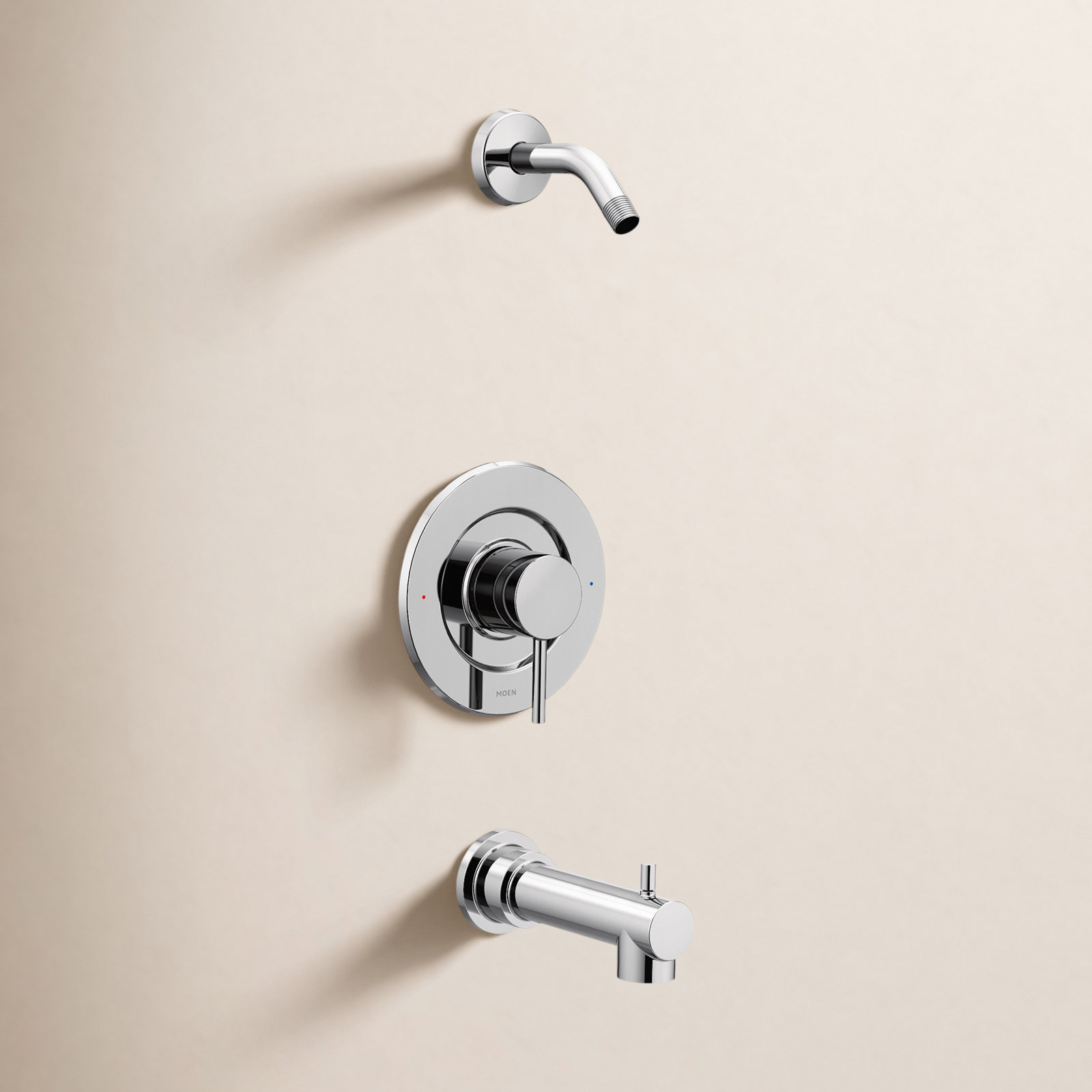 Align Posi-Temp Tub and Shower Faucet Trim Kit, Chrome