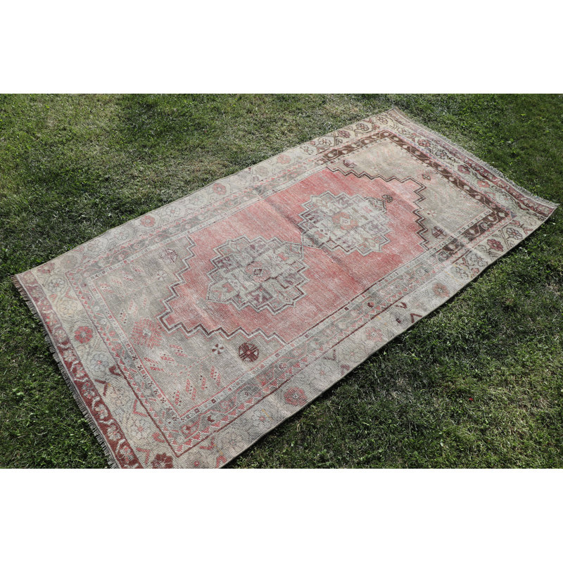 Tapis turc vintage Oushak rétro pour décorations de chambre à coucher, de vestibule et de décor