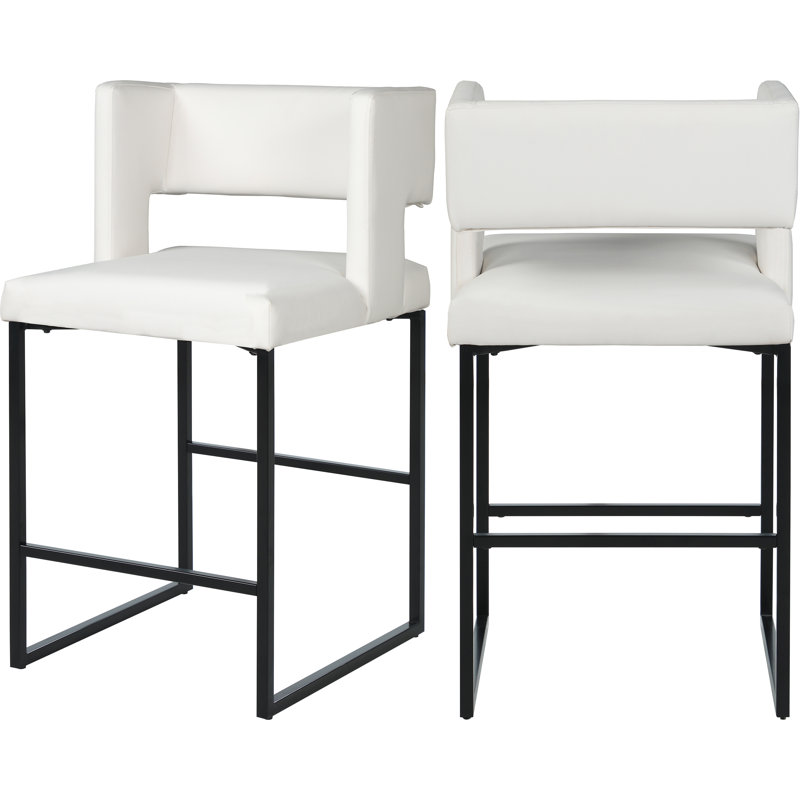Inga 26" Counter Stool, Matte Black